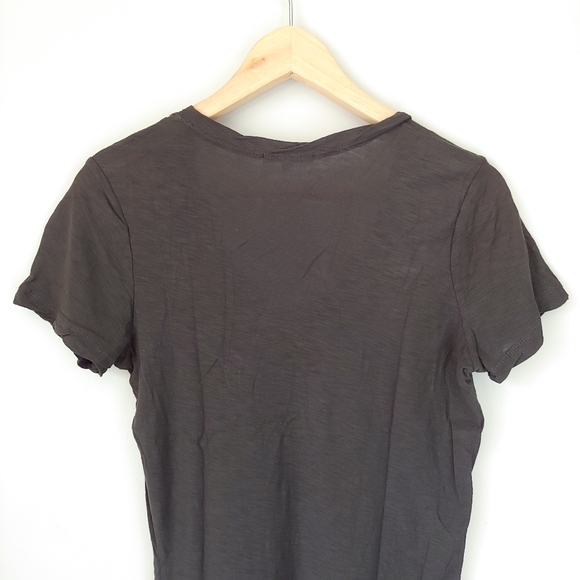 James Perse Casual Cotton Slub V Neck T-Shirt Short Sleeve Size Large - Picture 9 of 16